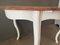 Tavolo ovale in legno con gambe color crema, Immagine 5