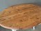 Wooden Oval Table with Cream Legs 8