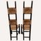 Dutch High Back Rush Side Chairs, 1950s, Set of 2, Image 7