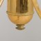 Large Italian Gold Brass & Crystal Glass Chandelier by Gaetano Sciolari, 1970s 8
