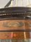 Antike viktorianische Eckvitrine aus Mahagoni & bemalter verzierter Bogenfront 8
