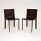 Modernist Italian Leather Side Chairs from Cattelan Italia, Set of 2 1