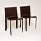 Modernist Italian Leather Side Chairs from Cattelan Italia, Set of 2 2