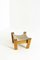 Poltrona in legno di pino e tela con sgabello di John De Haard per Gebroeders Jonkers Noordwolde, set di 2, Immagine 6