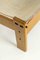 Set of Netherland Easy Chair in Pinewood & Canvas with Stool by John De Haard for Gebroeders Jonkers Noordwolde 7