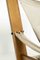 Poltrona in legno di pino e tela con sgabello di John De Haard per Gebroeders Jonkers Noordwolde, set di 2, Immagine 17