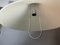 Large Scandinavian Modern White Acrylic Pull Down Extendable Hanging Light, 1960s 11