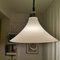 Large Scandinavian Modern White Acrylic Pull Down Extendable Hanging Light, 1960s, Image 7