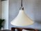 Large Scandinavian Modern White Acrylic Pull Down Extendable Hanging Light, 1960s, Image 5