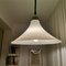 Lámpara colgante extensible escandinava moderna grande de acrílico blanco, años 60, Imagen 8