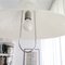 Large Scandinavian Modern White Acrylic Pull Down Extendable Hanging Light, 1960s 10