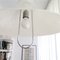 Large Scandinavian Modern White Acrylic Pull Down Extendable Hanging Light, 1960s, Image 10