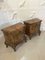 Antique Figured and Carved Walnut Bedside Cabinets, Set of 2, Image 3