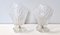 Italienische Vintage Murano Glas Tischlampen von Barovier, 2er Set 1
