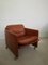 Italian Leather Springtime Series Armchair by Marco Zanuso for Arflex, 1960s 1