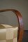 Danish Art Deco Curved Lounge Chairs with Arms in Walnut, 1930s, Set of 2 10