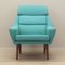 Danish Turquoise Armchair, 1970s 1