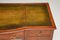 Antiker edwardianischer Schreibtisch aus Holz mit Lederplatte & Intarsien 3