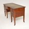 Antique Edwardian Inlaid Satin Wood Leather Top Desk 10