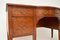 Antiker edwardianischer Schreibtisch aus Holz mit Lederplatte & Intarsien 5