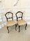 Antique Victorian Carved Walnut Side Chairs, Set of 2 3