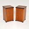 French Art Deco Walnut Bedside Cabinets, Set of 2 10