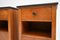 French Art Deco Walnut Bedside Cabinets, Set of 2 6