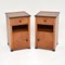 French Art Deco Walnut Bedside Cabinets, Set of 2 1