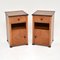 French Art Deco Walnut Bedside Cabinets, Set of 2, Image 1