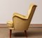 Slim 'Samsas' Style Swedish Lime Green Velvet Lounge Chair by Carl Malmsten, Image 4