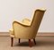 Slim 'Samsas' Style Swedish Lime Green Velvet Lounge Chair by Carl Malmsten 7