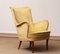 Slim 'Samsas' Style Swedish Lime Green Velvet Lounge Chair by Carl Malmsten 10