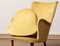 Slim 'Samsas' Style Swedish Lime Green Velvet Lounge Chair by Carl Malmsten 5