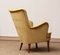 Slim 'Samsas' Style Swedish Lime Green Velvet Lounge Chair by Carl Malmsten 8