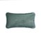 Teal Velvet with Teal Fringes Rectangle Happy Pillow from Lo Decor 1