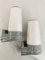Model 6080 White Porcelain & Opaline Glass Wall Lights by Sigvard Bernadotte for for Ifö, 1960s, Set of 2 2