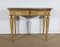 Louis XVI Style 19th-Century Marble and Golden Wood Console Table 7