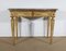 Louis XVI Style 19th-Century Marble and Golden Wood Console Table, Image 7