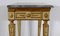 Louis XVI Konsolentisch aus Marmor und goldenem Holz, 19. Jh 16