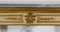 Louis XVI Konsolentisch aus Marmor und goldenem Holz, 19. Jh 9
