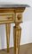 Louis XVI Style 19th-Century Marble and Golden Wood Console Table 11