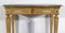 Consola estilo Luis XVI de mármol y madera dorada, siglo XIX, Imagen 8