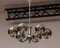 Chromed Chandelier with 6 Crystal Mazzega Globes from Kaiser Idell / Kaiser Leuchten, 1960s, Image 6