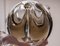 Chromed Chandelier with 6 Crystal Mazzega Globes from Kaiser Idell / Kaiser Leuchten, 1960s 3