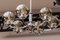 Chromed Chandelier with 6 Crystal Mazzega Globes from Kaiser Idell / Kaiser Leuchten, 1960s 2