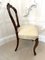 Antique Victorian Carved Walnut Side Chairs, 1860s, Set of 2 5