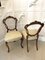 Chaises d'Appoint Victoriennes Antiques en Noyer Sculpté, 1860s, Set de 2 3