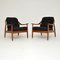 Vintage Black Afromosia Armchairs from Greaves & Thomas, 1960s, Set of 2 1