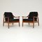 Vintage Black Afromosia Armchairs from Greaves & Thomas, 1960s, Set of 2, Image 1