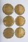 Large Brass Plates, Set of 6 2